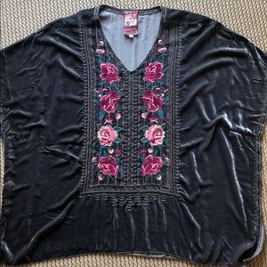 Johnny Was XS velvet top